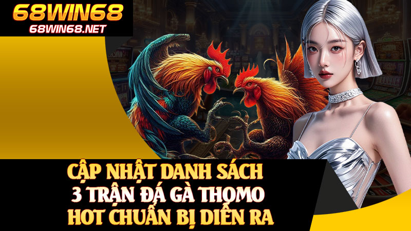 Cập Nhật Danh Sách 3 Trận Đá Gà Thomo Hot Chuẩn Bị Diễn Ra
